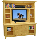 3 Drawer 2 Door Entertainment with Hutch